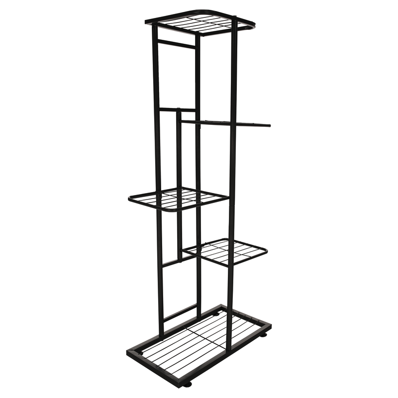 Casa si Gradina - Gradinarit si plante - Plante si ghivece - Ghivece si suporturi - Suport metalic pentru flori, gri inchis, BAMIR TIP 1 - Infinity.ro