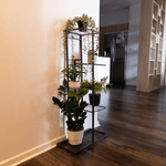 Casa si Gradina - Gradinarit si plante - Plante si ghivece - Ghivece si suporturi - Suport metalic pentru flori, gri inchis, BAMIR TIP 1 - Infinity.ro