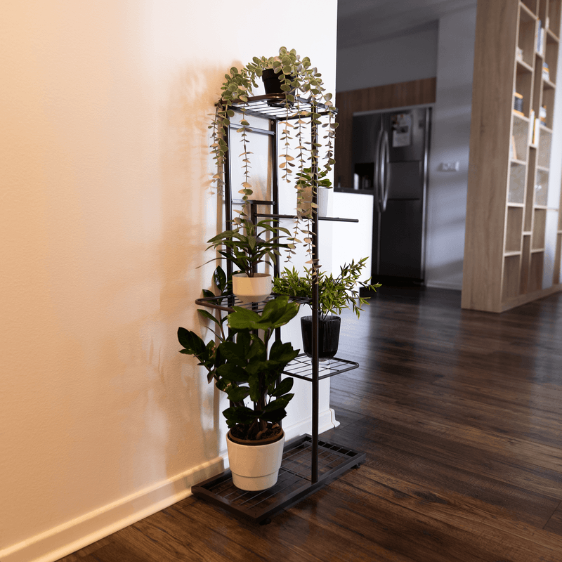 Casa si Gradina - Gradinarit si plante - Plante si ghivece - Ghivece si suporturi - Suport metalic pentru flori, gri inchis, BAMIR TIP 1 - Infinity.ro