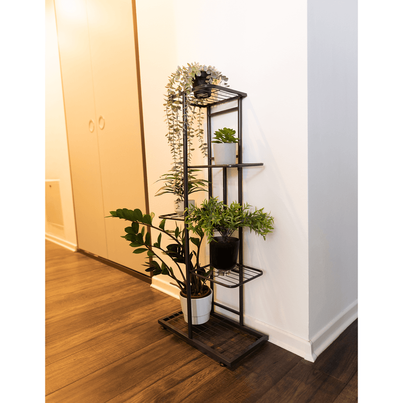 Casa si Gradina - Gradinarit si plante - Plante si ghivece - Ghivece si suporturi - Suport metalic pentru flori, gri inchis, BAMIR TIP 1 - Infinity.ro