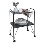 Casa si Gradina - Mobilier - Mese si birouri - Masute de cafea - Masa mobila, multifunctionala, metalic / plastic, neagra, KORETE - Infinity.ro