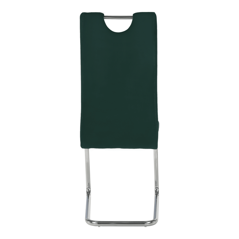 Casa si Gradina - Mobilier - Scaune si fotolii - Scaune - Scaun de luat masa, tesatura de catifea smarald / cusaturi deschise, ABIRA NEW - Infinity.ro