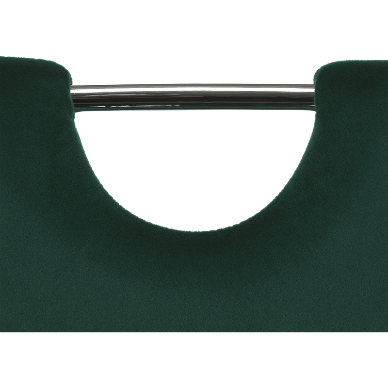 Casa si Gradina - Mobilier - Scaune si fotolii - Scaune - Scaun de luat masa, tesatura de catifea smarald / cusaturi deschise, ABIRA NEW - Infinity.ro