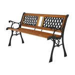 Casa si Gradina - Gradina si terasa - Mobilier exterior - Bancute de gradina - Banca de gradina, neagra / naturala, JADARA - Infinity.ro