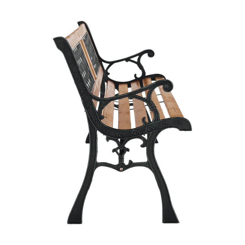 Casa si Gradina - Gradina si terasa - Mobilier exterior - Bancute de gradina - Banca de gradina, neagra / naturala, JADARA - Infinity.ro