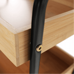 Casa si Gradina - Mobilier - Mese si birouri - Masute de cafea - Masuta de servire cu roti, natural/negru, ARVADA - Infinity.ro