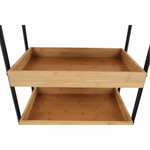 Casa si Gradina - Mobilier - Mese si birouri - Masute de cafea - Masuta de servire cu roti, natural/negru, ARVADA - Infinity.ro
