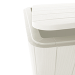 Casa si Gradina/Gradina si terasa/Mobilier exterior/Dulapuri si lazi depozitare exterior - Cutie / masa de depozitare pentru gradina, alba, IBLIS - Infinity.ro