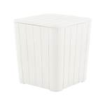 Casa si Gradina/Gradina si terasa/Mobilier exterior/Dulapuri si lazi depozitare exterior - Cutie / masa de depozitare pentru gradina, alba, IBLIS - Infinity.ro