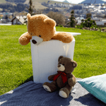 Casa si Gradina/Gradina si terasa/Mobilier exterior/Dulapuri si lazi depozitare exterior - Cutie / masa de depozitare pentru gradina, alba, IBLIS - Infinity.ro