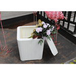 Casa si Gradina/Gradina si terasa/Mobilier exterior/Dulapuri si lazi depozitare exterior - Cutie / masa de depozitare pentru gradina, alba, IBLIS - Infinity.ro