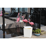 Casa si Gradina/Gradina si terasa/Mobilier exterior/Dulapuri si lazi depozitare exterior - Cutie / masa de depozitare pentru gradina, alba, IBLIS - Infinity.ro