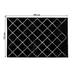 Casa si Gradina - Textile si covoare - Covoare - Covoare casa - Covor, negru/model, 133x190 cm, MATES TYP 1 - Infinity.ro