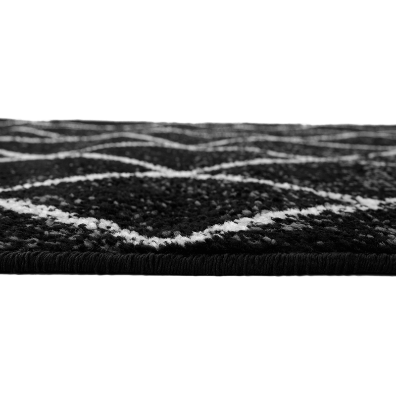 Casa si Gradina - Textile si covoare - Covoare - Covoare casa - Covor, negru/model, 133x190 cm, MATES TYP 1 - Infinity.ro