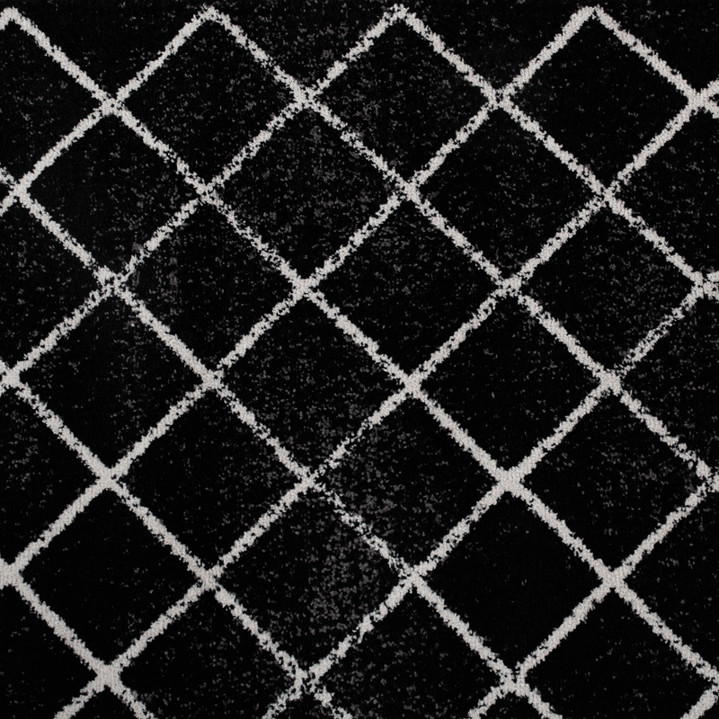 Casa si Gradina - Textile si covoare - Covoare - Covoare casa - Covor, negru/model, 133x190 cm, MATES TYP 1 - Infinity.ro