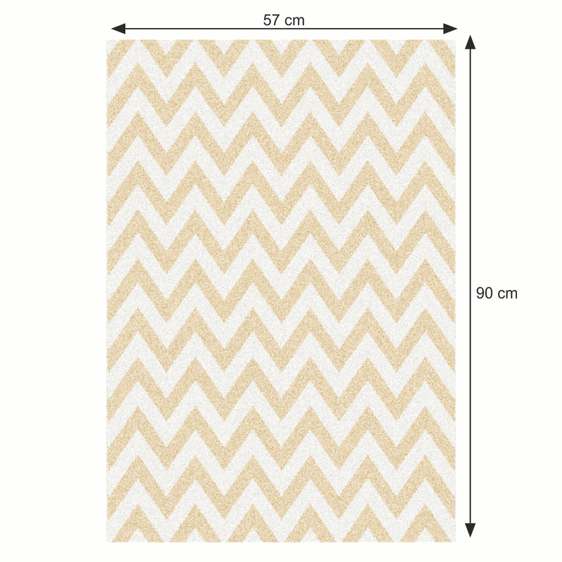Casa si Gradina - Textile si covoare - Covoare - Covoare casa - Covor, bej/model alb, 57x90, ADISA TYP 2 - Infinity.ro