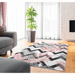 Casa si Gradina - Textile si covoare - Covoare - Covoare casa - Covor, multicolor, model frunze, 67x120, SELIM - Infinity.ro