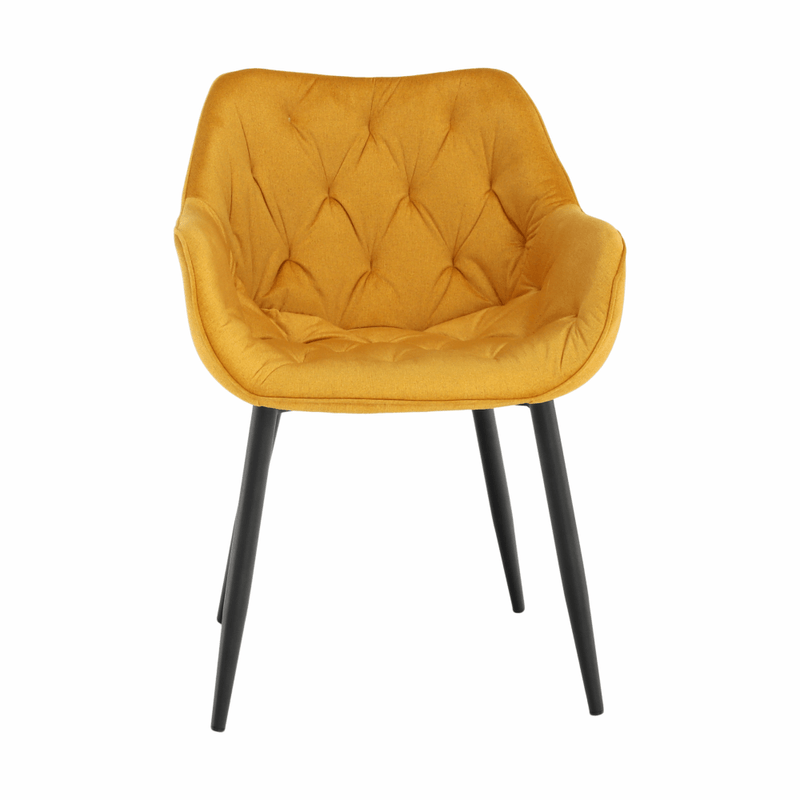Casa si Gradina - Mobilier - Scaune si fotolii - Fotolii - Fotoliu de design, material textil Velvet galben, FEDRIS - Infinity.ro
