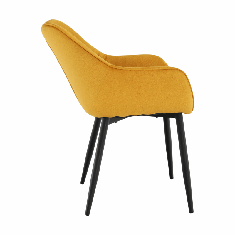 Casa si Gradina - Mobilier - Scaune si fotolii - Fotolii - Fotoliu de design, material textil Velvet galben, FEDRIS - Infinity.ro