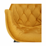 Casa si Gradina - Mobilier - Scaune si fotolii - Fotolii - Fotoliu de design, material textil Velvet galben, FEDRIS - Infinity.ro