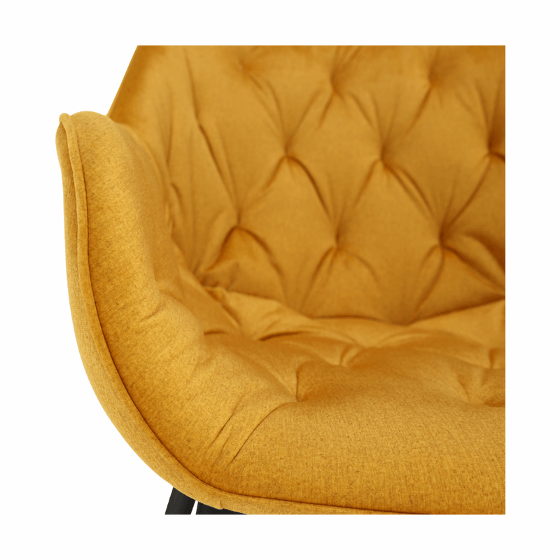 Casa si Gradina - Mobilier - Scaune si fotolii - Fotolii - Fotoliu de design, material textil Velvet galben, FEDRIS - Infinity.ro