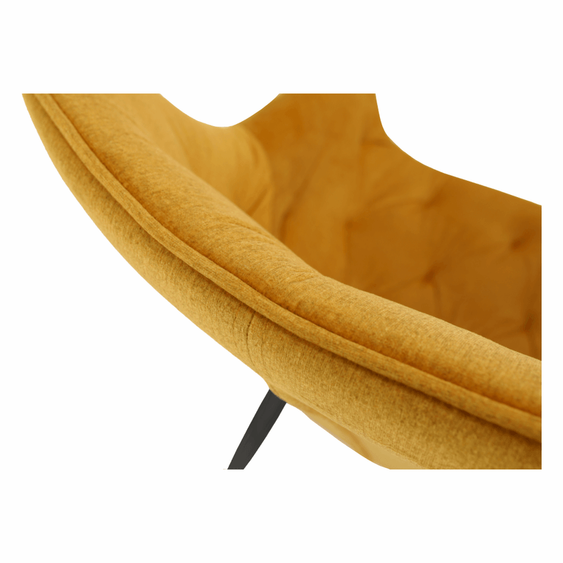 Casa si Gradina - Mobilier - Scaune si fotolii - Fotolii - Fotoliu de design, material textil Velvet galben, FEDRIS - Infinity.ro