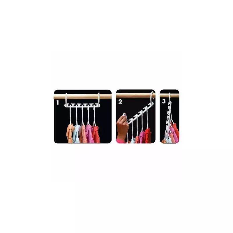 Casa si Gradina - Mobilier - Organizare si depozitare - Umerase si valeti - Set 8 organizatoare pentru 40 umerase, Gonga® - Infinity.ro