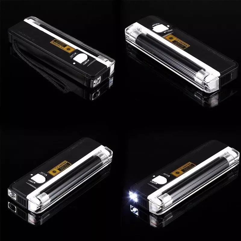 Casa si Gradina - Corpuri si surse de iluminat - Iluminat exterior - Lanterne - Lanterna cu raze ultraviolet LED, pentru detectarea banilor falsi,Gonga® Negru - Infinity.ro