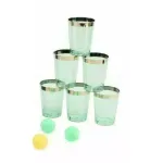 Jucarii, Copii si Bebe - Jucarii si jocuri - Jocuri si puzzle - Jocuri de societate - Joc de baut Gin Fling, pentru petreceri, 16 piese, Gonga® Verde - Infinity.ro