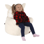 Casa si Gradina - Mobilier - Scaune si fotolii - Fotolii - Fotoliu tip sac, material textil alb/smantana, BABY TIPUL 3 - Infinity.ro