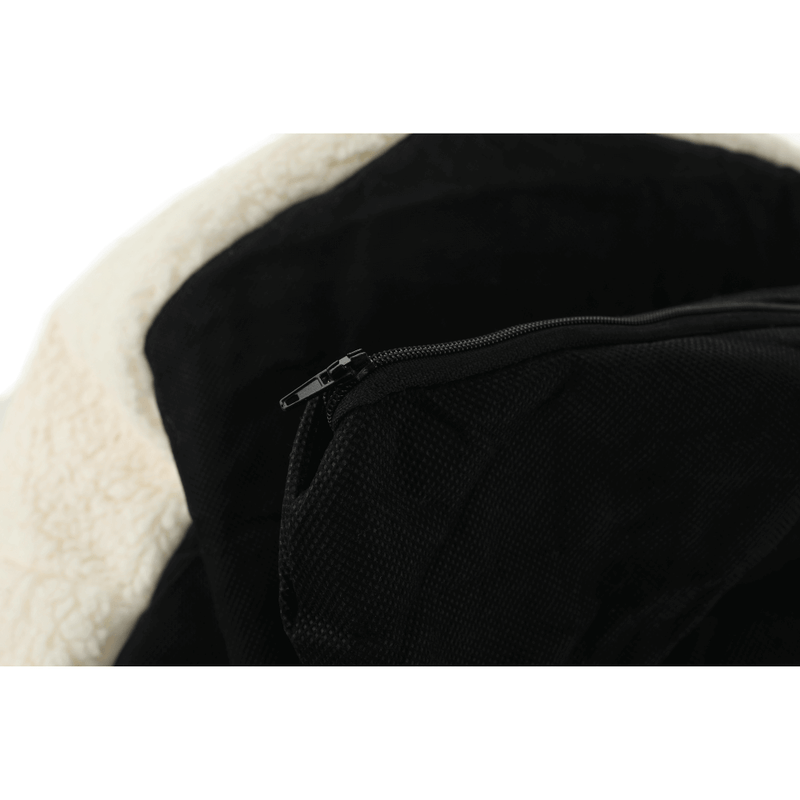Casa si Gradina - Mobilier - Scaune si fotolii - Fotolii - Fotoliu tip sac, material textil alb/smantana, BABY TIPUL 3 - Infinity.ro