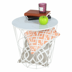 Casa si Gradina - Mobilier - Mese si birouri - Masute de cafea - Masuta auxiliara, marmura/alb, ENPLO - Infinity.ro