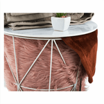Casa si Gradina - Mobilier - Mese si birouri - Masute de cafea - Masuta auxiliara, marmura/alb, ENPLO - Infinity.ro