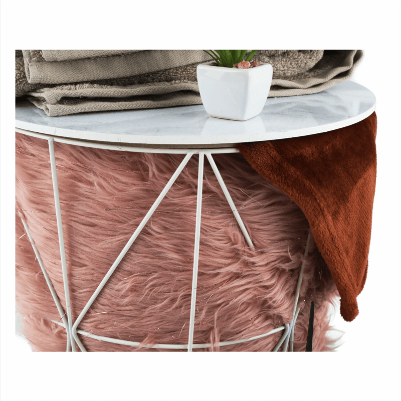 Casa si Gradina - Mobilier - Mese si birouri - Masute de cafea - Masuta auxiliara, marmura/alb, ENPLO - Infinity.ro