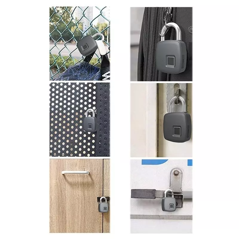 Casa si Gradina - Constructii - Feronerie si accesorii - Lacate - Lacat USB cu amprenta, Gonga® Gri - Infinity.ro