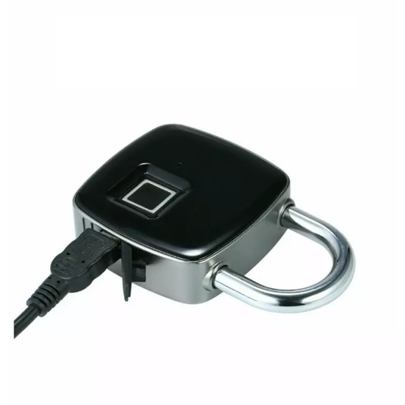 Casa si Gradina - Constructii - Feronerie si accesorii - Lacate - Lacat USB cu amprenta, Gonga® Gri - Infinity.ro