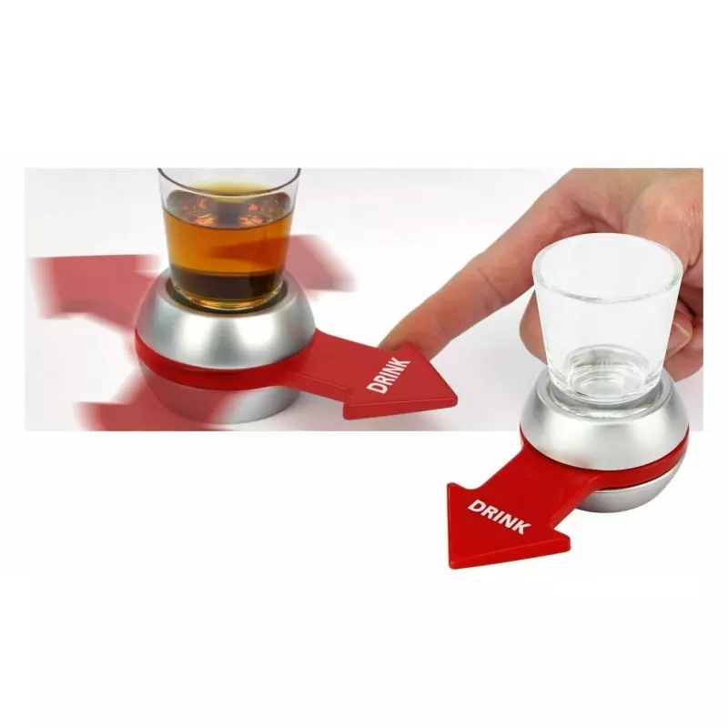 Casa si Gradina - Decoratiuni - Decoratiuni petrecere - Accesorii pentru petrecere - Joc cu shoturi Invarte Sageata, 2-6 jucatori, Gonga® Rosu - Infinity.ro