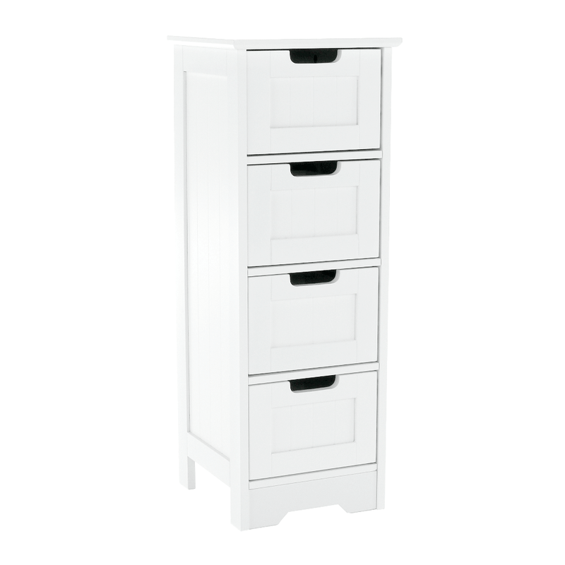 Casa si Gradina - Mobilier - Comode si corpuri - Comode - Comoda cu 4-sertare, alb, ATENE TYPUL 7 - Infinity.ro