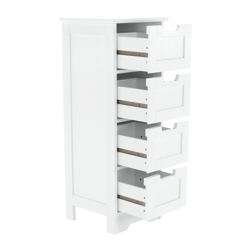 Casa si Gradina - Mobilier - Comode si corpuri - Comode - Comoda cu 4-sertare, alb, ATENE TYPUL 7 - Infinity.ro