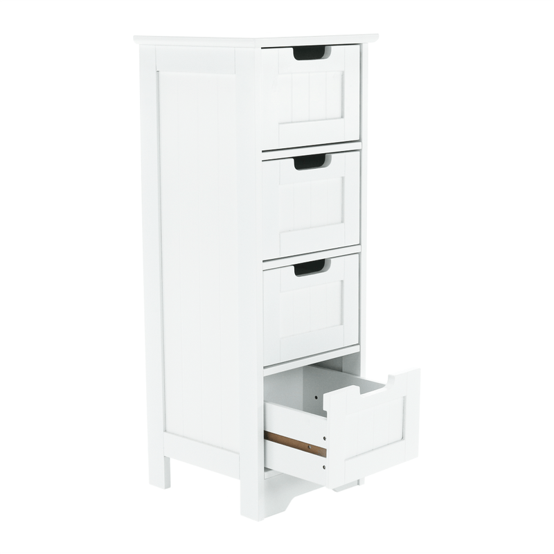 Casa si Gradina - Mobilier - Comode si corpuri - Comode - Comoda cu 4-sertare, alb, ATENE TYPUL 7 - Infinity.ro