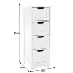 Casa si Gradina - Mobilier - Comode si corpuri - Comode - Comoda cu 4-sertare, alb, ATENE TYPUL 7 - Infinity.ro