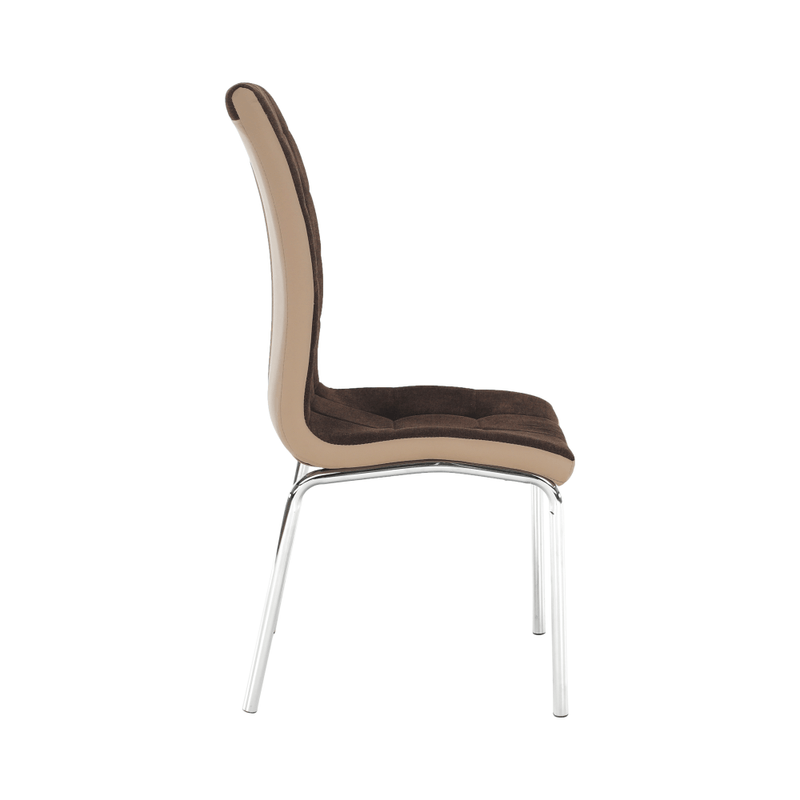 Casa si Gradina - Mobilier - Scaune si fotolii - Scaune - Scaun bucatarie, maro/bej/crom, GERDA NEW - Infinity.ro