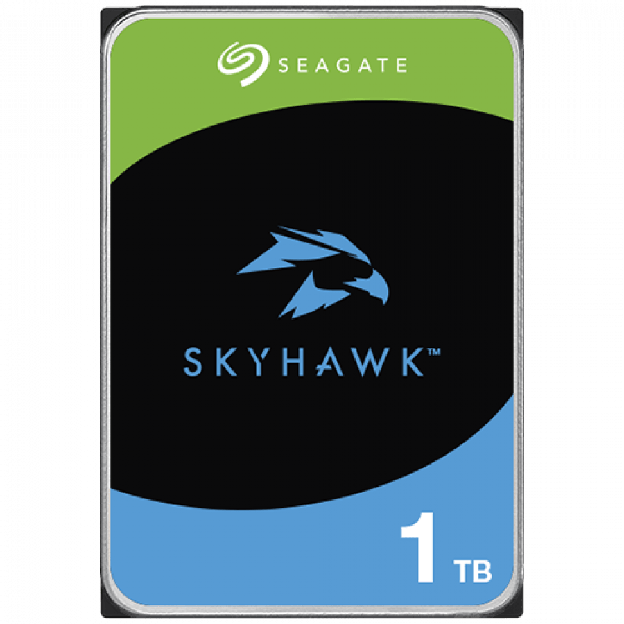 Hard disk 1TB Buffer 64MB SATA III 3.5 Inch Seagate Surveillance SKYHAWK Special Conceput pentru Sisteme de Supraveghere