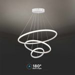 Casa si Gradina - Corpuri si surse de iluminat - Lustre si pendule - Lustra LED 8018-VT, 32W, 3880lm, lumina calda, IP20, alba, V-Tac - Infinity.ro