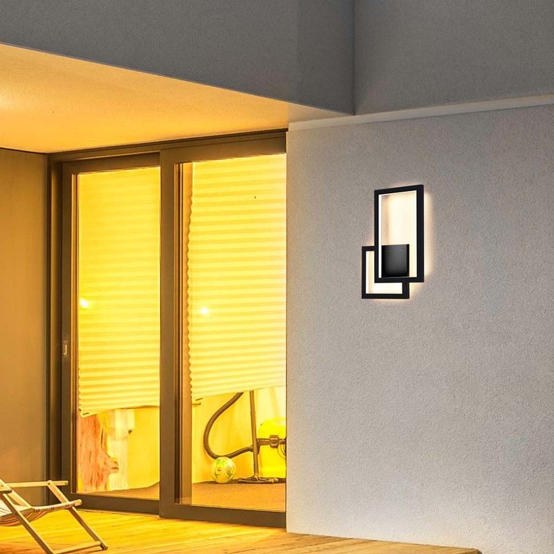 Casa si Gradina - Corpuri si surse de iluminat - Plafoniere, aplice si spoturi - Aplica LED 6842-VT, 20W, 2400lm, lumina calda, IP20, neagra, V-TAC - Infinity.ro