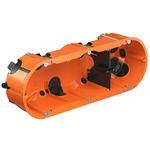 Casa si Gradina - Electrice - Accesorii electrice - Accesorii prize si intrerupatoare - Doza aparataj pentru rigips, 3 posturi, Kaiser, etansa - Infinity.ro