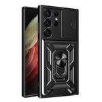 Laptop, Telefoane si Tablete - Telefoane mobile si accesorii - Accesorii Telefoane - Huse telefoane - Husa Protectie pentru Samsung Galaxy S23 Ultra S918, Hybrid Armor Camshield, Precision Fit, U951, Deep Dark - Infinity.ro