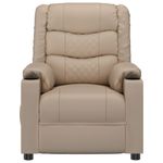 Ingrijire personala si Cosmetice - Sanatate si wellness - Articole wellness - Fotolii de masaj - Fotoliu de masaj rabatabil, cappuccino, piele ecologica - Infinity.ro