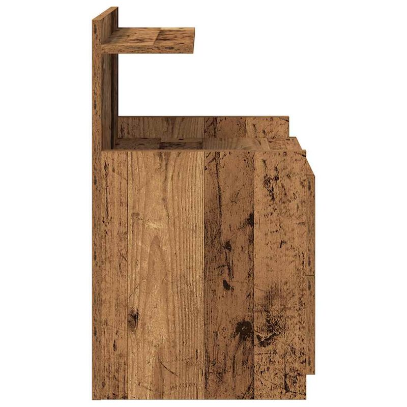 Casa si Gradina - Mobilier - Comode si corpuri - Noptiere - Noptiere 2 buc. cu 2 sertare, lemn vechi, 40x36,5x62 cm - Infinity.ro