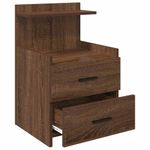 Casa si Gradina - Mobilier - Comode si corpuri - Noptiere - Noptiere 2 buc. cu 2 sertare, stejar maro, 40x36,5x62 cm - Infinity.ro